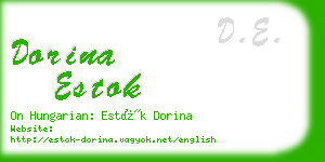 dorina estok business card